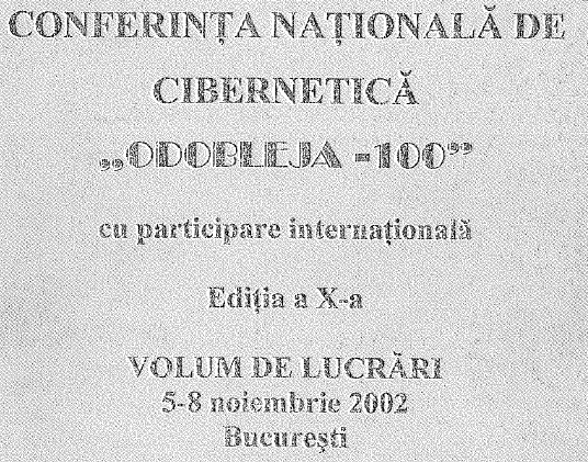 Centenar Odobleja, Conferința Națională de Cibernetică „Odobleja-100”, 2002